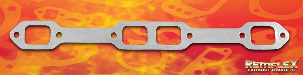 Remflex Exhaust Header Gasket, Flexible Graphite, Set of 2, 1-7/8 Inch X 1-3/8 Inch Square Port Size – 6002