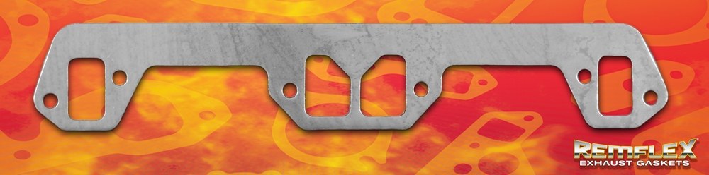 Remflex Exhaust Header Gasket, Flexible Graphite, Set of 2, 1-1/16 Inch X 1-25/32 Inch Square End Port Size – 6003