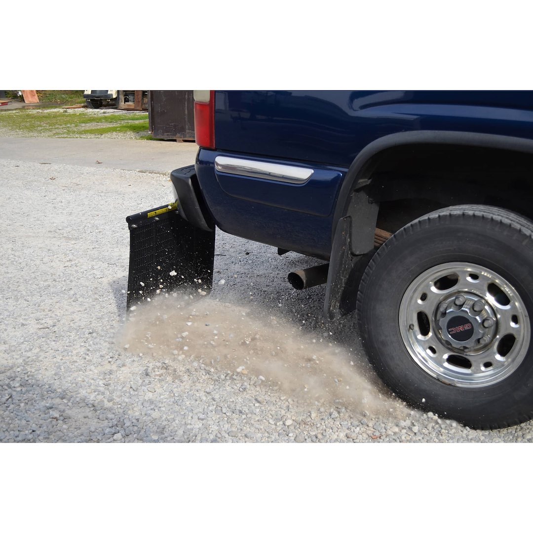 Rock Tamers Mud Flap, Replacement Mud Flap for 00110 and 00108, Cut-To-Fit 24 X 24 Inch, Flat, Matte Black Flap, Single – RT022