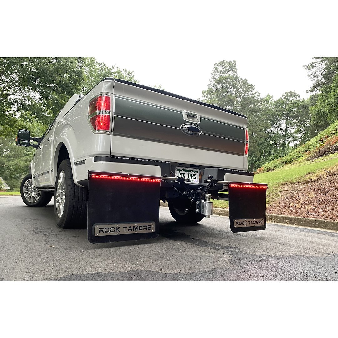 Rock Tamers Mud Flap Light Bar, Red Running/ Red Brake/ Red Turn Signal, LED, 24 Inch Length X 1 Inch Width – RT240