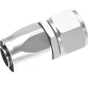 Redhorse Performance Hose End Fitting, 1000 Series, -6 AN Hose, -6 AN Outlet, Straight, Anodized, Clear, Aluminum, Single – 1000-06-5