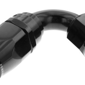 Redhorse Performance Hose End Fitting, 1120 Series, -6 AN Hose, -6 AN Outlet, 120 Degree, Anodized, Black, Aluminum, Single – 1120-06-2