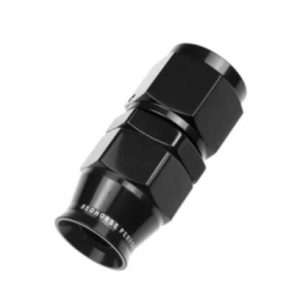 Redhorse Performance Hose End Fitting, 1200 Series, -10 AN Hose, -10 AN Outlet, Straight, PTFE, Reusable, Anodized, Black, Aluminum – 1200-10-2