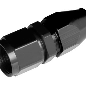 Redhorse Performance Hose End Fitting, 3000 Series, -06 AN Female Hose, 3/8 Inch Outlet, Straight, Anodized, Black, Single – 3000-06-06-2