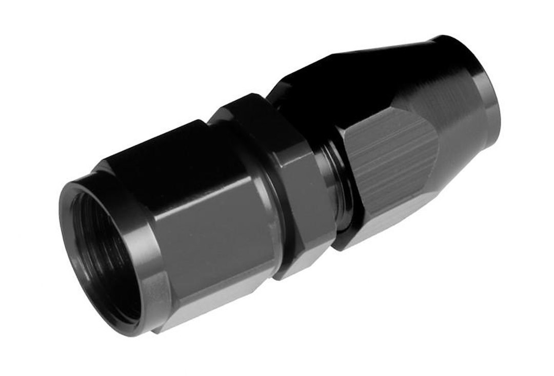 Redhorse Performance Hose End Fitting, 3000 Series, -08 AN Female Hose, 1/2 Inch Outlet, Straight, Anodized, Black, Single – 3000-08-08-2