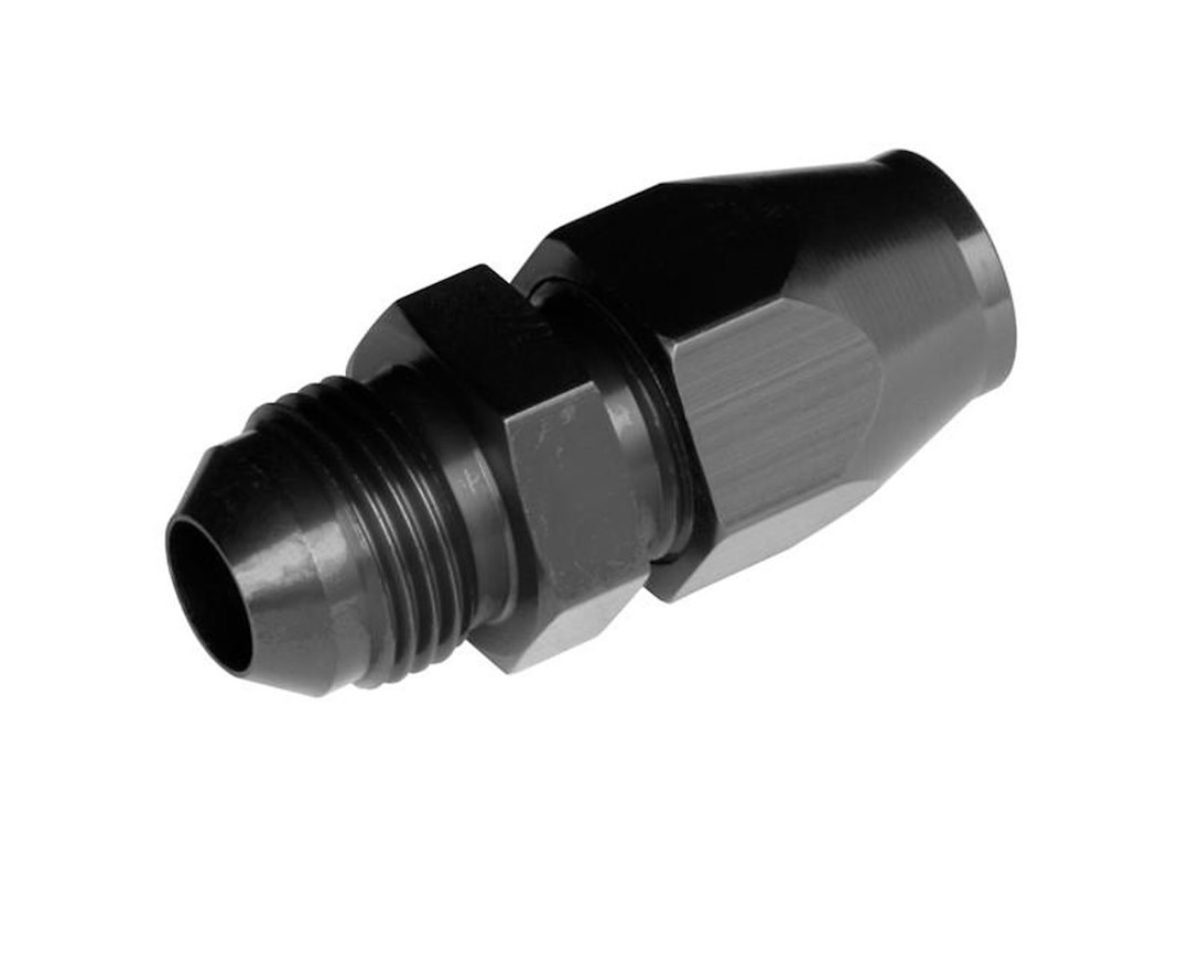 Redhorse Performance Hose End Fitting, 3100 Series, -08 AN Male Hose, 1/2 Inch Outlet, Straight, Anodized, Black, Single – 3100-08-08-2