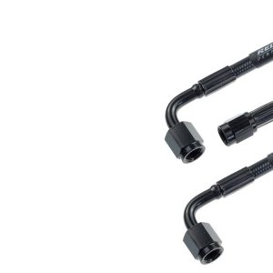 Redhorse Performance Brake Line, Rhp 3392 Series, Black, 3 AN Straight Female to -3 AN 90 Degree Female, 36 Inch Length, Single – 3392-03-36