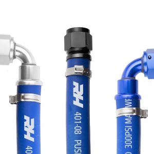 Redhorse Performance Braided Hose, 401 Series, Push Lock, For Use with All Hydrocarbon and Alcohol Based Fuels/ Lubricants/ Additives – 401-08-20