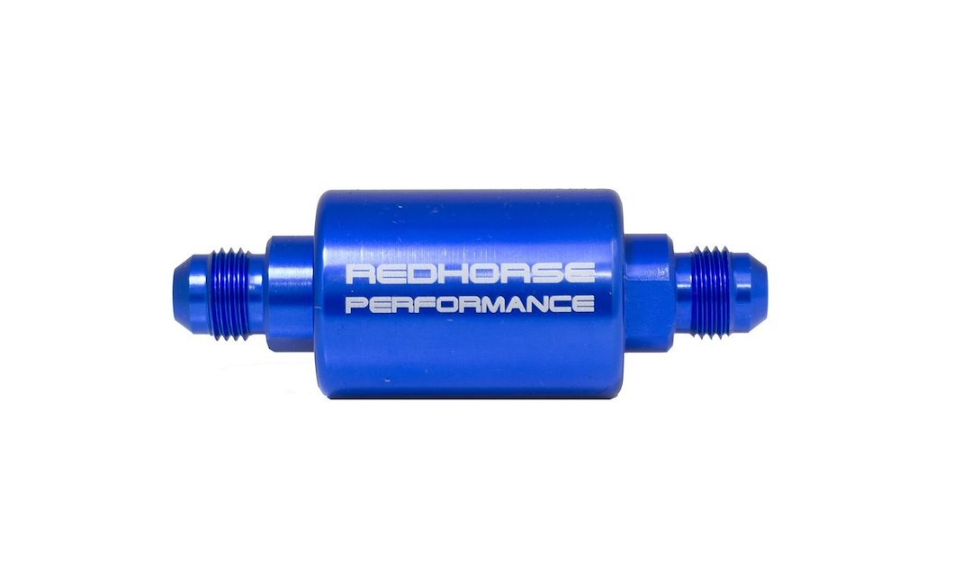 Redhorse Performance Fuel Filter, 4151 Series, Use as a Pre or Post Filter IN Fuel and Oil Carbureted Systems, IN-Line Mount – 4151-06-1
