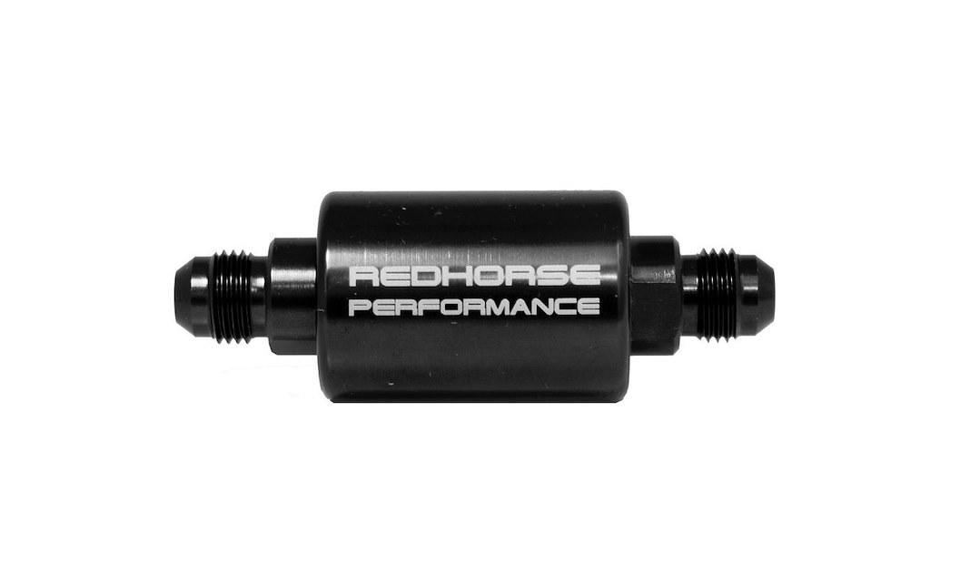 Redhorse Performance Fuel Filter, 4151 Series, Use as a Pre or Post Filter IN Fuel and Oil Carbureted Systems, IN-Line Mount – 4151-08-2
