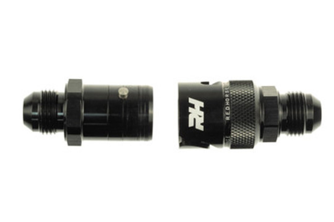 Redhorse Performance Adapter Fitting, -4 Dry Break Quick Release Adapter, Black – 4155-04-2