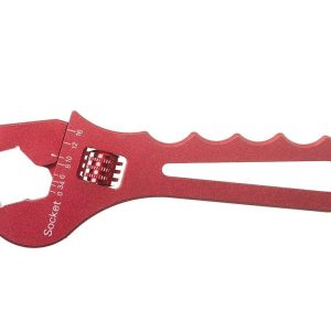 Redhorse Performance AN Fitting Wrench, Adjustable -3AN to -16AN, Anodized, Aluminum, Red, Single – 5316-3