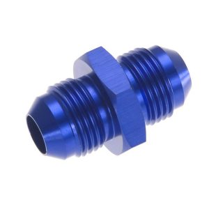 Redhorse Performance Coupler Fitting, 815 Series, -10 AN Male, Union Straight, Without O-Ring, Aluminum, Blue, Single – 815-10-1