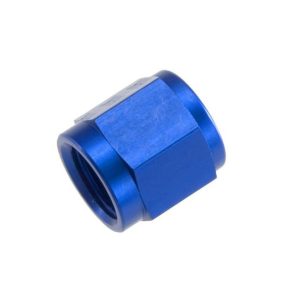 Redhorse Performance Tube End Fitting Nut, 818 Series, -3 AN Hose End to 3/16 Inch Line, Blue, Aluminum, Set of 6 – 818-03-1