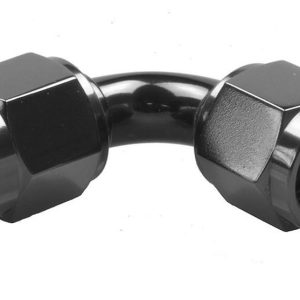Redhorse Performance Coupler Fitting, 8190 Series, -10 AN Female, 90 Degree, Without O-Ring, Aluminum, Black, Single – 10/2/8190