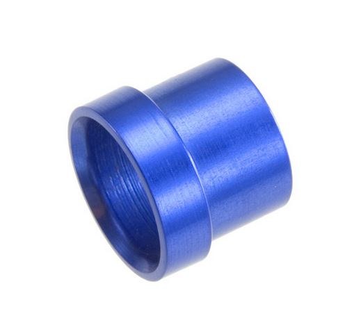 Redhorse Performance Tube End Fitting Sleeve, 819 Series, -3 AN, Blue, Aluminum, Set of 6 – 819-03-1