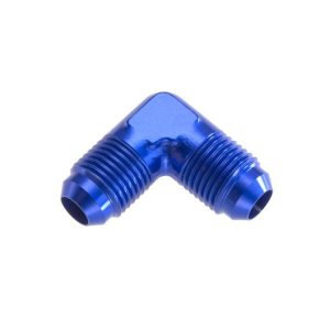 Redhorse Performance Coupler Fitting, 821 Series, -08 AN Male, 90 Degree Elbow, Without O-Ring, Aluminum, Blue, Single – 821-08-1