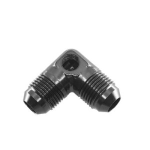 Redhorse Performance Adapter Fitting, -08 AN Male 90 Degree Adapter with 1/8 Inch NPT Port, Black – 8218-08-2