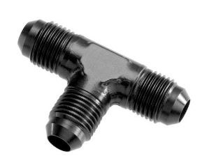 Redhorse Performance Adapter Fitting, -04 AN Male Tee, Anodized, Black, Aluminum, Single – 824-04-2