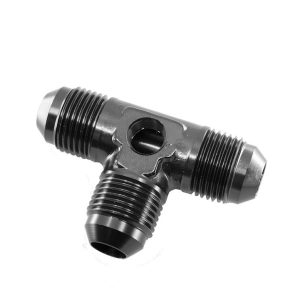 Redhorse Performance Coupler Fitting, -06 AN Male Flare, Tee, With 1/8 Inch NPT Port, Black – 8248-06-2
