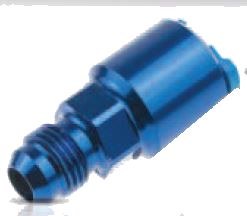 Redhorse Performance Adapter Fitting, 880 Series, -06 AN to 3/8 OEM, Anodized, Blue, Aluminum, Single – 880-06-06-1
