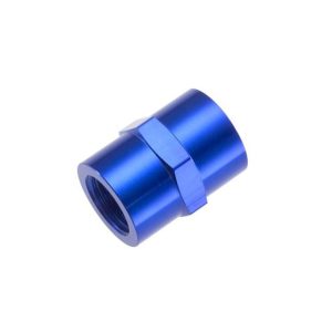 Redhorse Performance Coupler Fitting, 910 Series, 1/8 NPT Female, Straight, Without O-Ring, Aluminum, Blue, Single – 910-02-1
