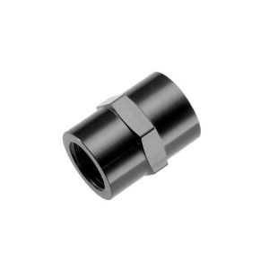 Redhorse Performance Coupler Fitting, 910 Series, 1/8 NPT Female, Straight, Without O-Ring, Aluminum, Black, Single – 910-02-2