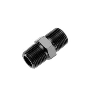 Redhorse Performance Coupler Fitting, 911 Series, 1/8 NPT Male, Straight, Without O-Ring, Aluminum, Black, Single – 911-02-2