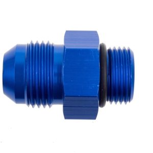 Redhorse Performance Adapter Fitting, 920 Series, -6 AN Male to -6 AN, Anodized, Blue, Aluminum, Single – 920-06-06-1