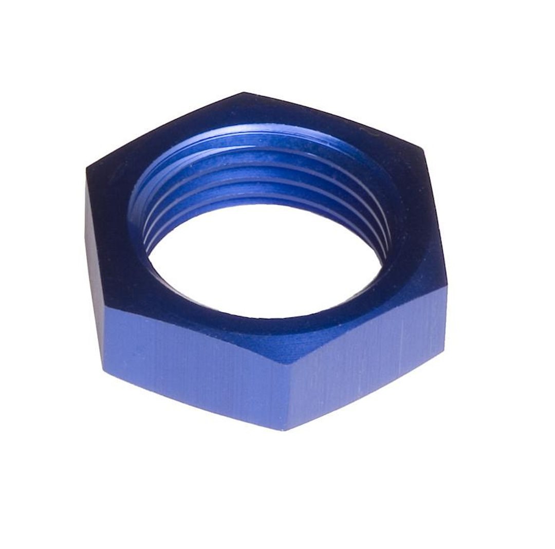 Redhorse Performance Tube End Fitting Nut, 924 Series, -6 AN, Blue, Aluminum, Set of 2 – 924-06-1