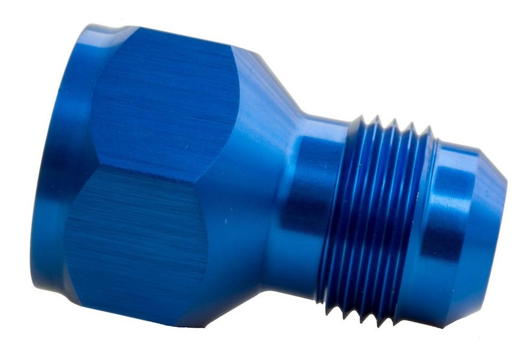 Redhorse Performance Adapter Fitting, 950 Series, -8 AN Female to -6 AN Male, Anodized, Blue, Aluminum, Single – 950-08-06-1