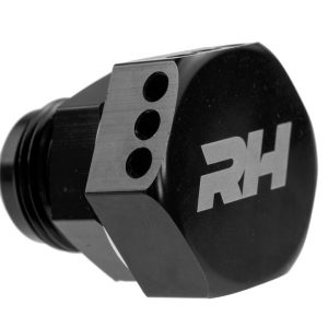Redhorse Performance Valve Cover Breather Baffle, -12 AN Male, Black – 12/2/9832