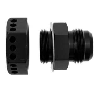 Redhorse Performance Valve Cover Breather Baffle, -12 AN Male, Black – 12/2/9832