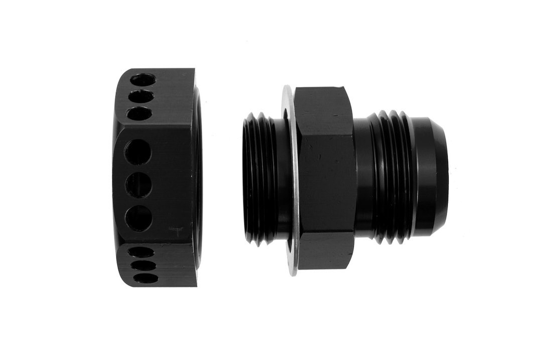 Redhorse Performance Valve Cover Breather Baffle, -12 AN Male, Black – 12/2/9832