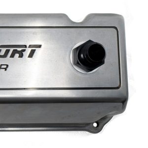Redhorse Performance Valve Cover Breather Baffle, -12 AN Male, Black – 12/2/9832