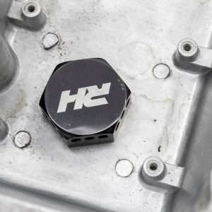 Redhorse Performance Valve Cover Breather Baffle, -12 AN Male, Black – 12/2/9832
