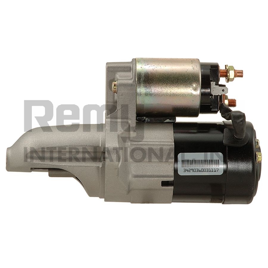 Remy Starter, Premium Remanufactured, 8 Millimeter X 1.25 Battery Post, Model MIPGM02, Flange Mount, Without Over Crank Protection – 17290