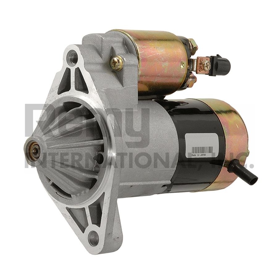 Remy Starter, Premium Remanufactured, 8 Millimeter X 1.25 Battery Post, Model MIPGM12, Flange Mount, Without Over Crank Protection – 17689