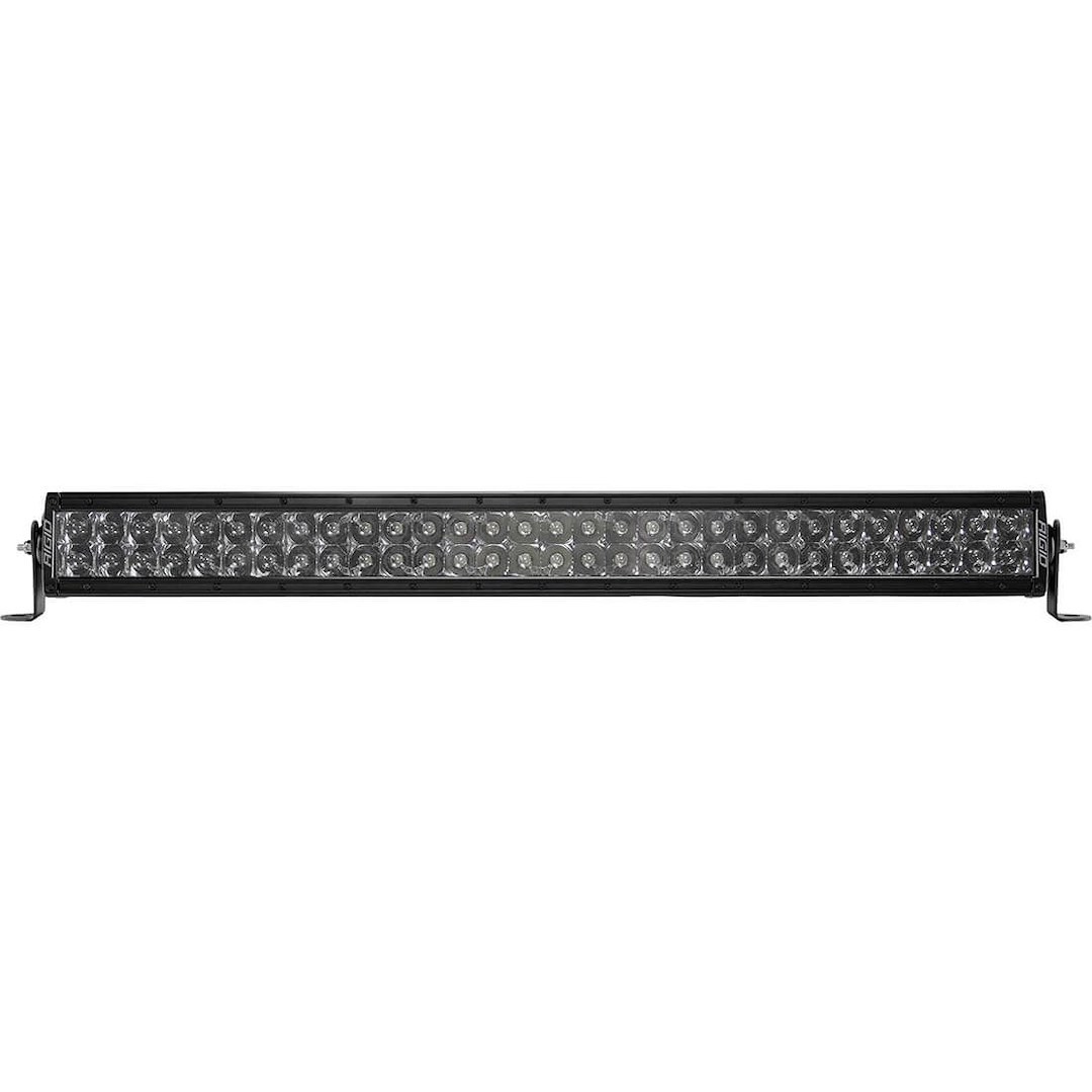 Rigid Industries Light Bar, E-Series Midnight Edition, LED, 30 Inch Length, 60 Clear Bulb, 311 Watt/ 22.20 Amp Draw, Spot Beam – 130213BLK