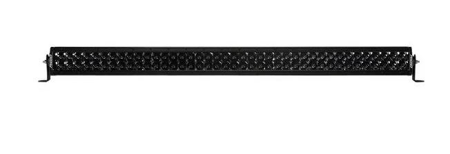 Rigid Industries Light Bar, E-Series Midnight Edition, LED, 40 Inch Length, 80 Clear Bulb, 299 Watt/ 21.40 Amp Draw, Spot Beam – 140213BLK