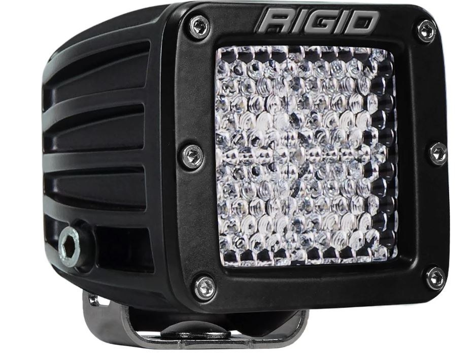 Rigid Industries Driving/ Fog Light, D-Series, LED Bulb, 4 LED Clear Bulb, 3 Inch Square, 30 Watt Bulbs Amp Draw 2.14 Amp – 201503