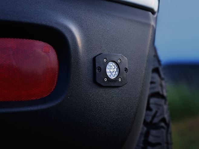 Rigid Industries Backup Light – LED, Surface Mount, Diffused Beam, Set of 2, Black, 1.4 Inch Length X 1.4 Inch Width X 2.0 Inch Height – 20641