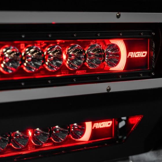 Rigid Industries Light Bar, Radiance+, LED Bulb, 10 Inch Length, 6 Clear Bulb, Multi Color Option Back Lighting – 210053