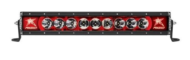 Rigid Industries Light Bar, Radiance, LED, 20 Inch Length, 9 Clear Bulb, 92 Watt/ 6.57 Amp Draw, Broad Spot Beam, 7128 Raw Lumens – 220023