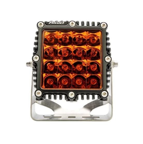 Rigid Industries Driving/ Fog Light, Q-Series Pro, LED Bulb, 16 Clear Bulbs, 7 Inch Square, 123 Watt/ Amp Draw 8.8 Amp, Spot Beam – 244293