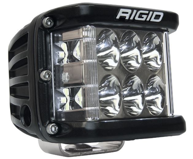 Rigid Industries Driving/ Fog Light, D-SS ™ (dually Side Shooter), LED Bulb, 10 LED Bulbs, 3 Inch Height X 3.8 Inch Width Rectangular – 261313