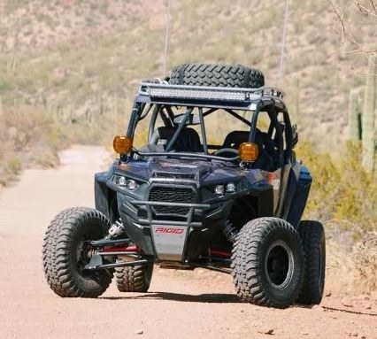 Rigid Industries Driving/ Fog Light Cover, Adapt Xp, Amber, Polycarbonate Plastic, Single – 300423