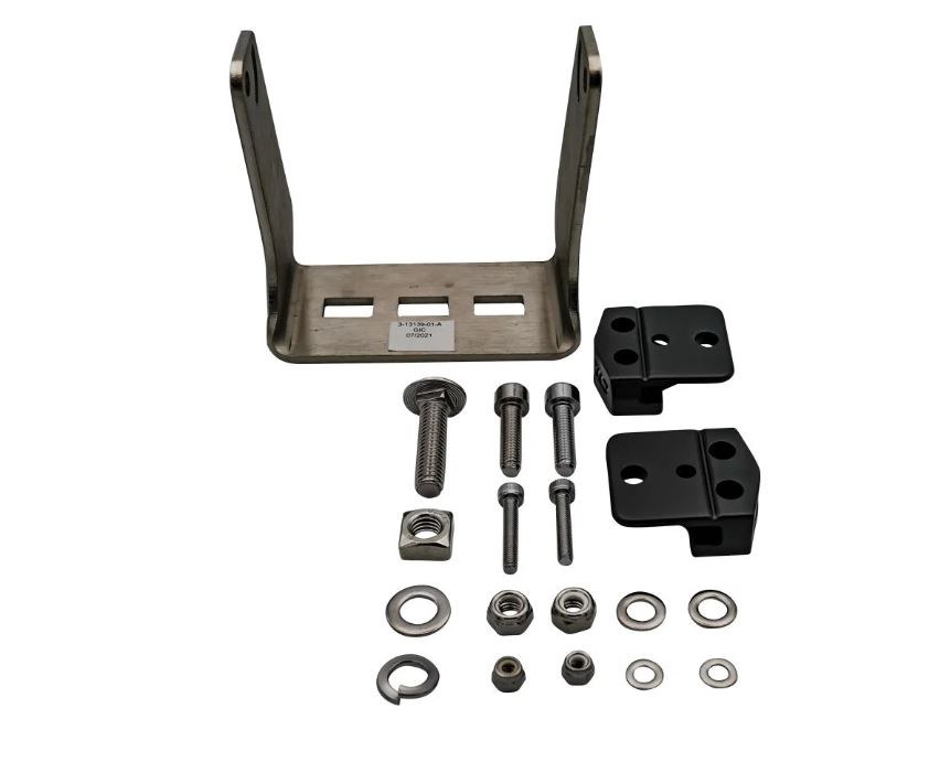 Rigid Industries Driving/ Fog Light Mounting Bracket, Bolt-On, Powder Coated, Mounts One Light, Steel, Single, With Bushing and Hardware – 300431