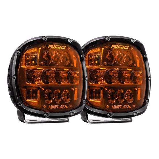 Rigid Industries Driving/ Fog Light, Adapt Xp Pro, LED Bulb, 12 Clear Bulbs, 5-3/4 Inch Height X 6 Inch Width Rectangular – 300515
