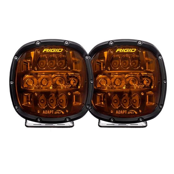 Rigid Industries Driving/ Fog Light, Adapt Xp Pro, LED Bulb, 12 Clear Bulbs, 5-3/4 Inch Height X 6 Inch Width Rectangular – 300515